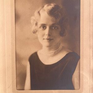 1920’s Vintage Black and White Portrait Photograph